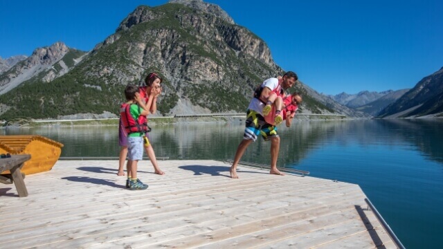 Livigno im Sommer - Wassersport am Lago di Livigno